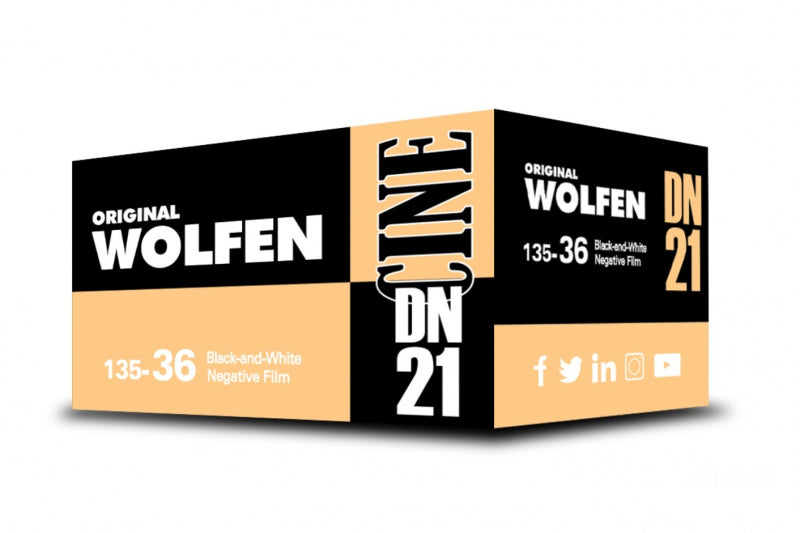 Wolfen DN21 13 ISO 35mm, 36 exp. Black and White Film