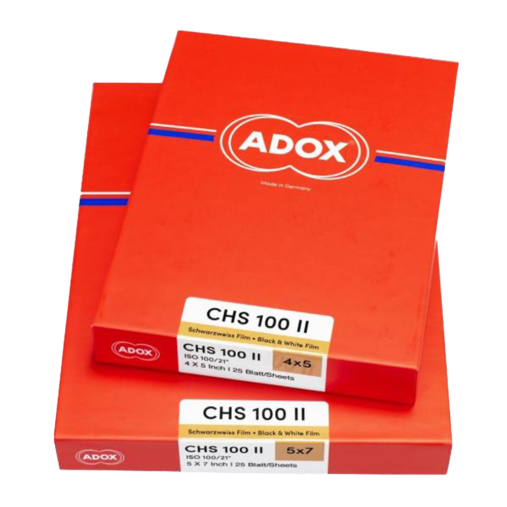 Adox CHS 100, 5x7, 25 Sheets, Black and White Film