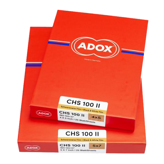 Adox CHS 100, 5x7, 25 Sheets, Black and White Film