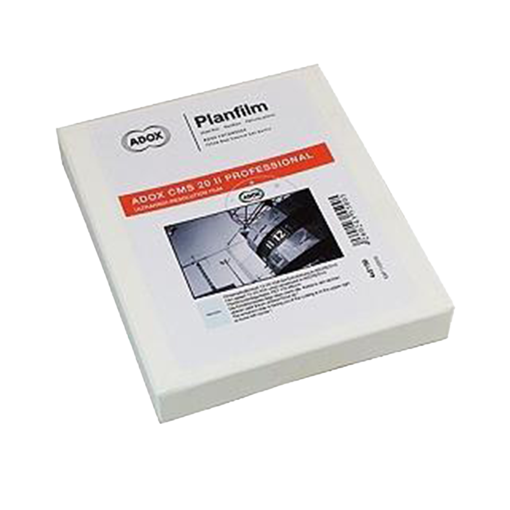 Adox CMS II ISO 20, High Res, 4x5, 25 Sheets, Black and White Film