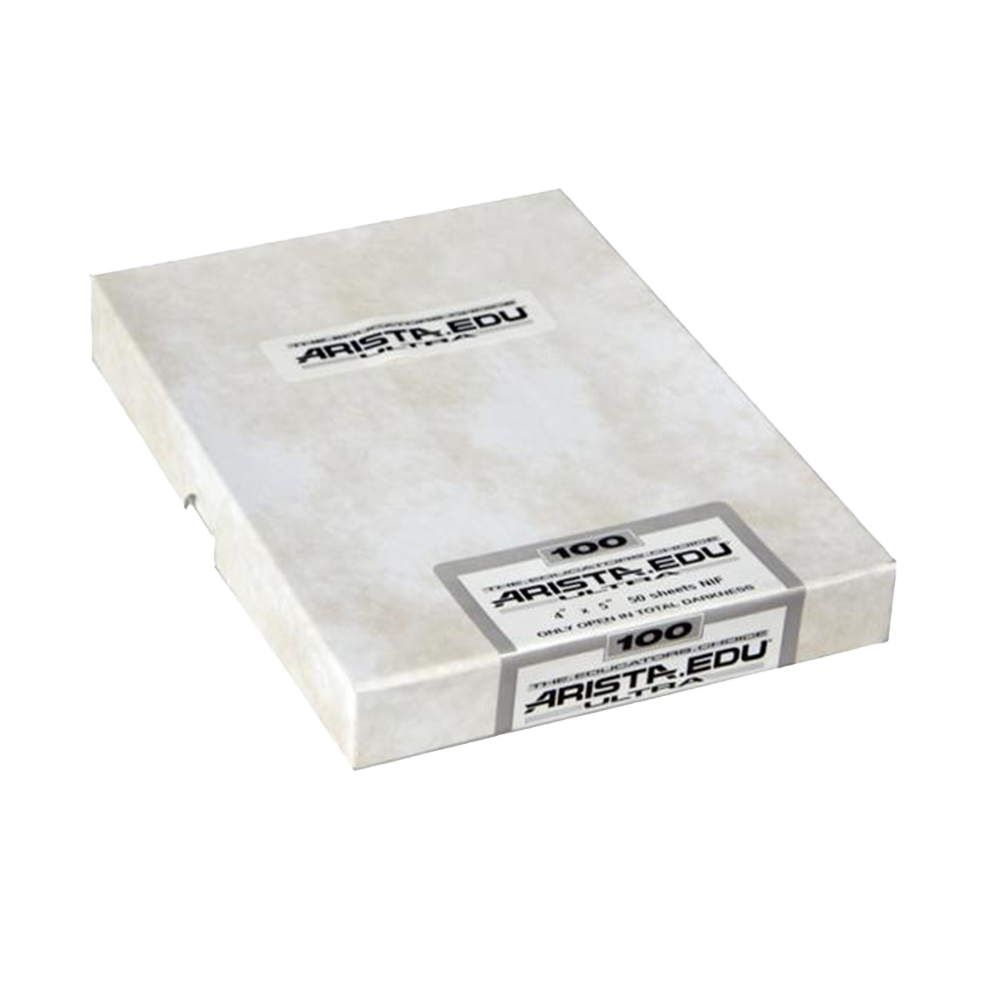Arista EDU Ultra 100, 4x5, 50 Sheets, Black and White Film