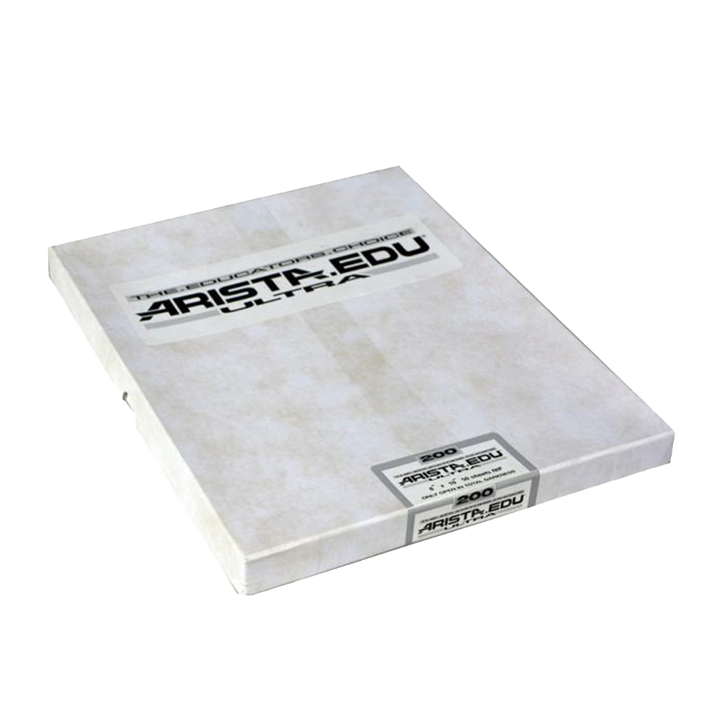 Arista EDU Ultra 200, 8x10, 50 Sheets, Black and White Film