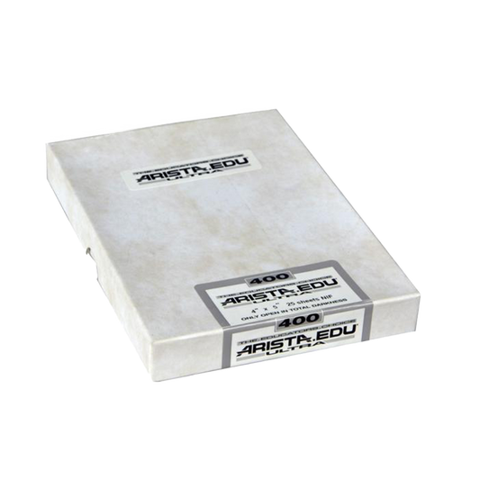 Arista EDU Ultra 400, 4x5/25 Sheets, Black and White Film
