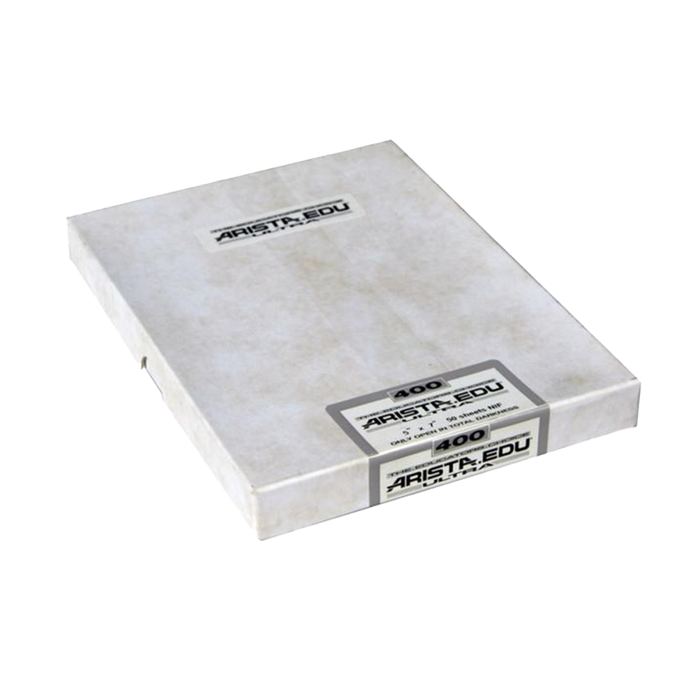Arista EDU Ultra 400, 5x7, 50 Sheets, Black and White Film
