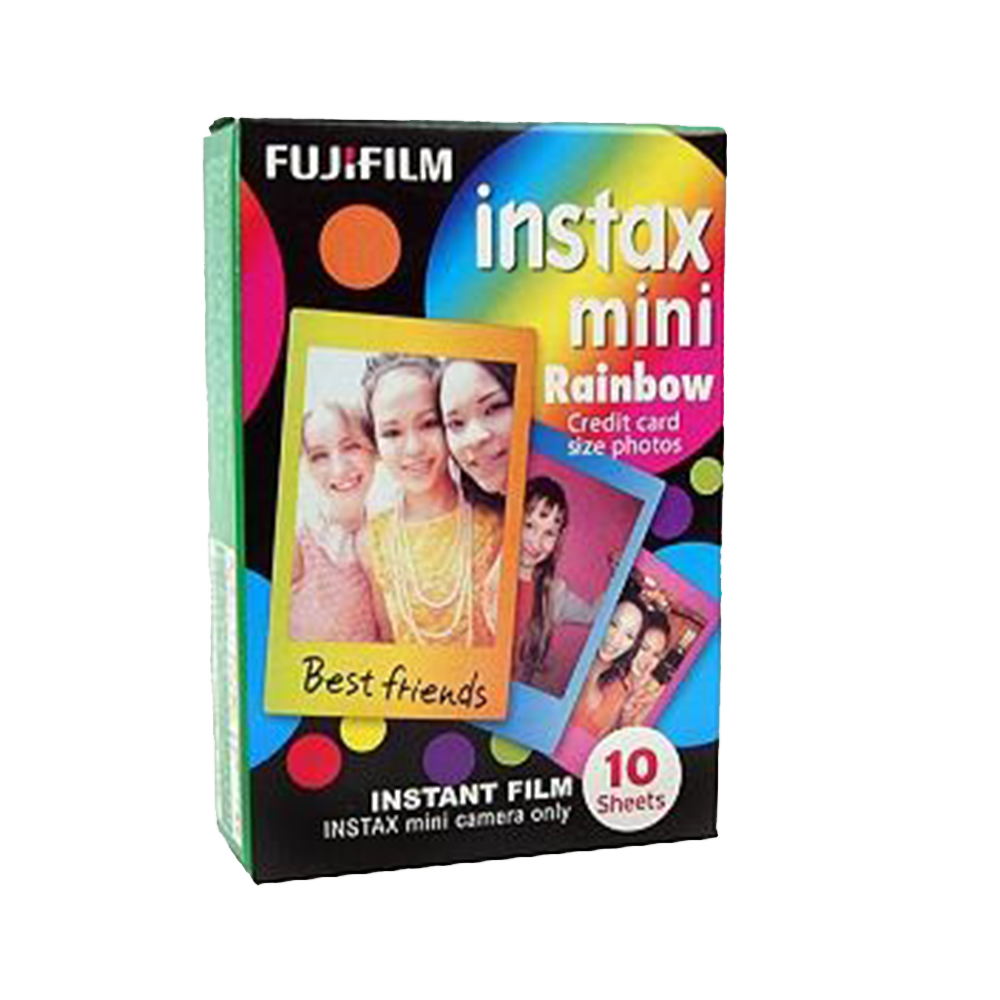 Fujifilm Instax Mini Rainbow Film - 1 Pack of 10 Photos
