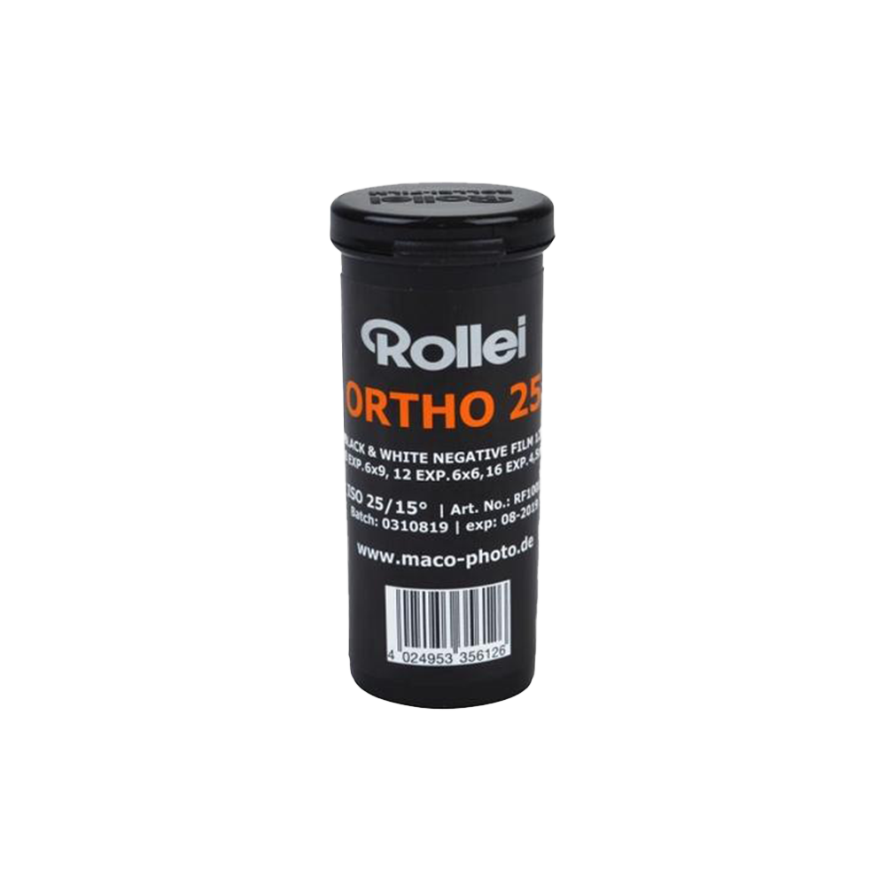 Rollei Ortho 25, 120, Black and White Film