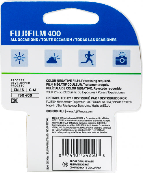 Fujifilm 400 ISO 35mm x 36exp. (USA) - Color Film – Richard Photo Lab