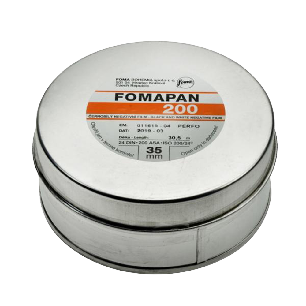 Foma Fomapan 200, 35mm, 100 ft, Black and White Film