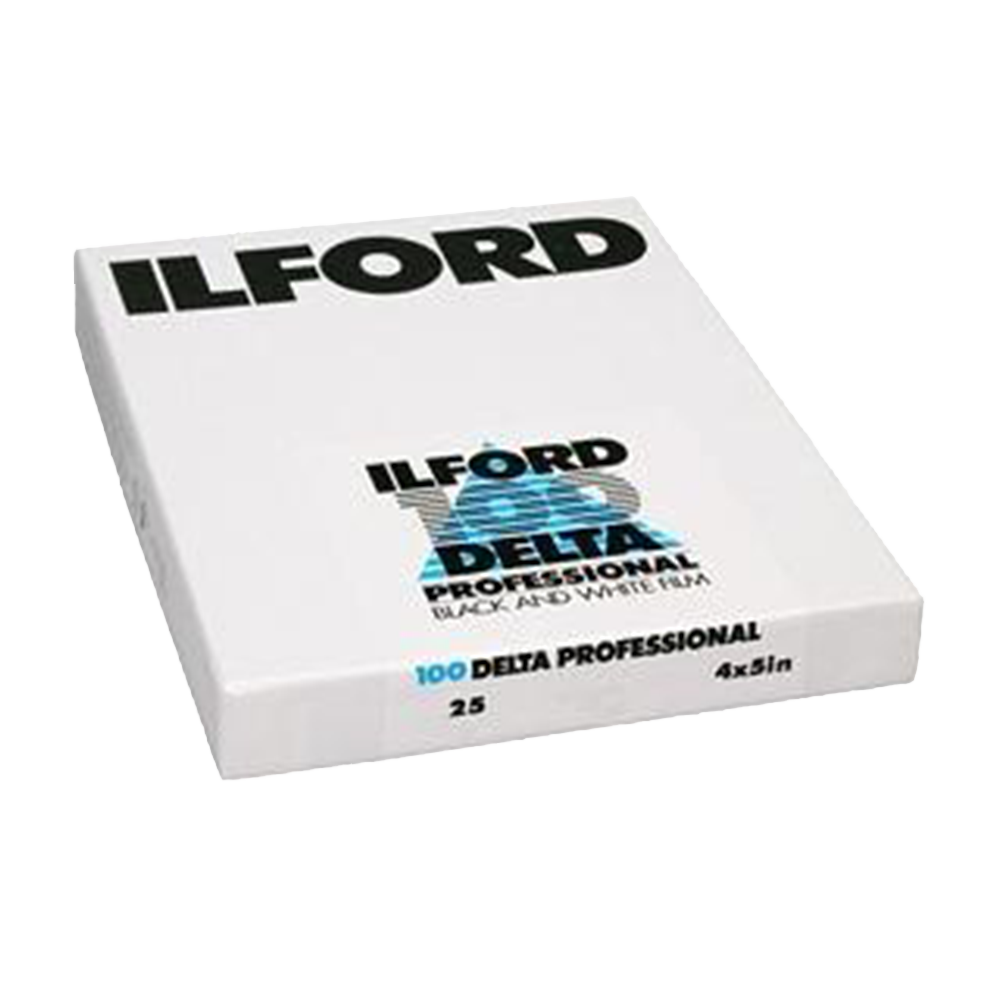 Ilford Delta Pro 100, 4x5, 25 Sheets, Black and White Film