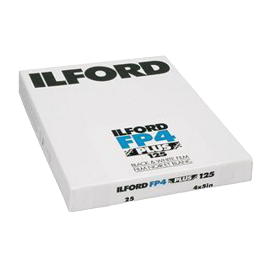 Ilford FP4+, 4x5, 25 Sheets, Black and White Film
