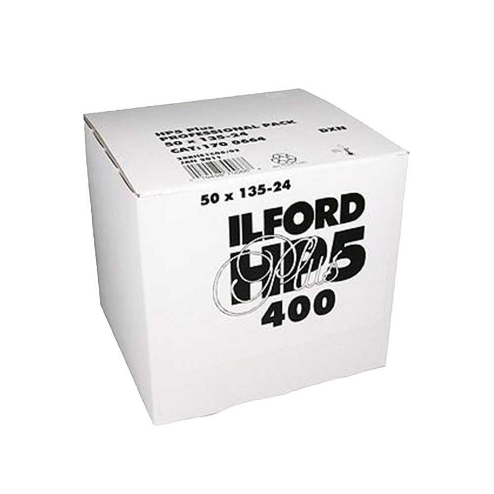 Ilford HP5+, 35mm, 50 roll pack, 24 exposures per roll, Black and White Film