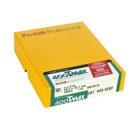 Kodak Professional TMAX 400, 4x5, 50 sheets