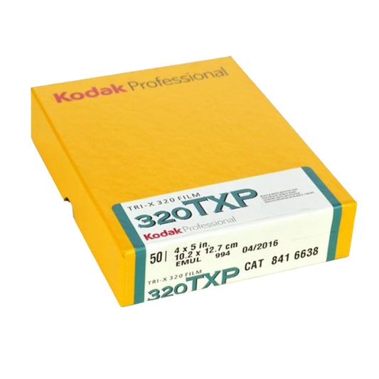 Kodak TRI X Pro 320, 4x5, 50 sheets, Black and White Film