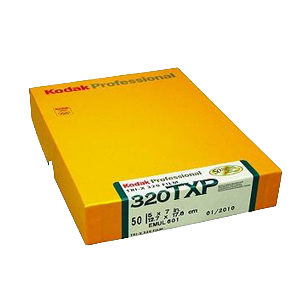 Kodak TRI X Pro 320, 5x7, 50 sheets, Black and White Film