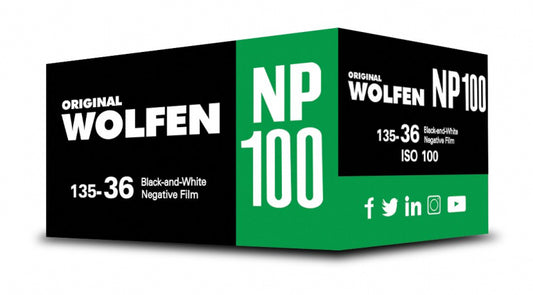 Wolfen NP100 100 ISO 35mm x 36exp. Black and White Film