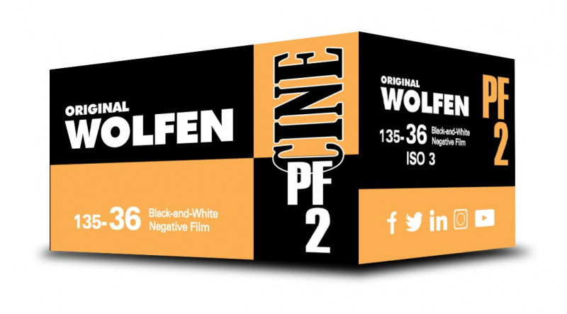 Wolfen PF2 3 ISO 35mm x 36exp. Black and White Film