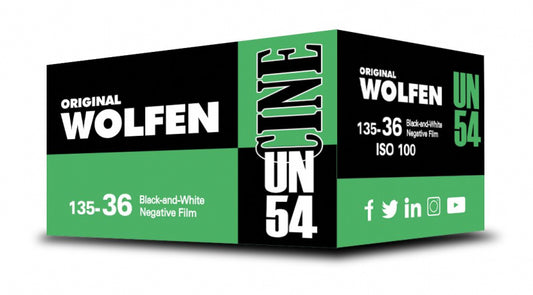 Wolfen UN54 100 ISO 35mm x 36exp. Black and White Film